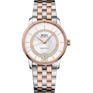 Mido Baroncelli Lady Necklace Stainless Steel - Rose Gold / MOP