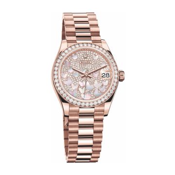 Rolex Datejust 31 Rose Gold / Diamond / Butterfly / President