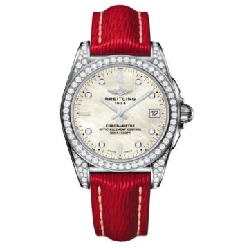 Breitling Galactic 36 Stainless Steel / Diamondworks / Pearl Diamond/ Sahara