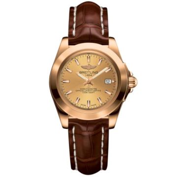 Breitling Galactic 32 Sleek Edition Rose Gold / Golden Sun / Croco