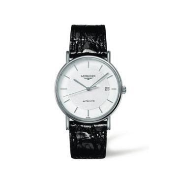 Longines Presence 38.5 Automatic Stainless Steel / White / Strap