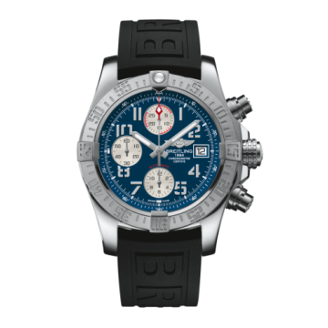 Breitling Avenger II Stainless Steel / Mariner Blue / Rubber / Folding