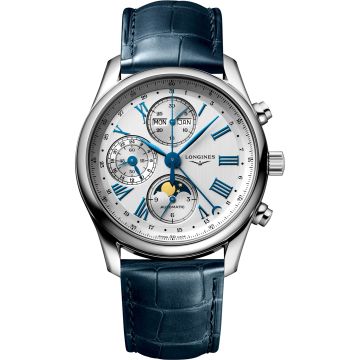 Longines Master Collection 40 Chronograph Calendar Stainless Steel / Silver