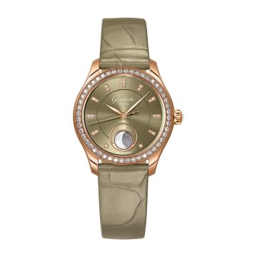 Glashütte Original Lady Serenade Luna Red Gold - Diamond / Green