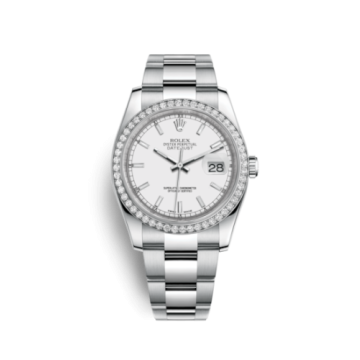 Rolex Datejust 36 Stainless Steel Diamond / Oyster / White