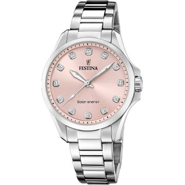 Festina Solar Energy Silver / Rose 34mm