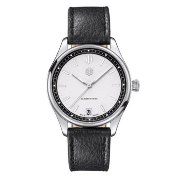 Deutsche Uhrenmanufaktur Glashütte Purist Typ 1 Datum Stainless Steel / White