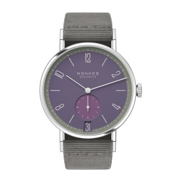 Nomos Glashütte Tangente 38 Datum Mauvegrün
