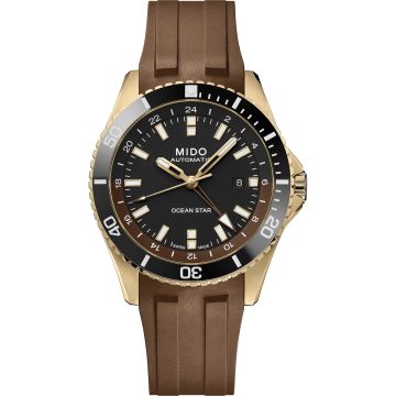 Mido Ocean Star GMT Yellow Gold / Black / Rubber