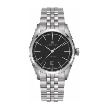 Hamilton Spirit Of Liberty Auto  42 Stainless Steel / Black / Bracelet