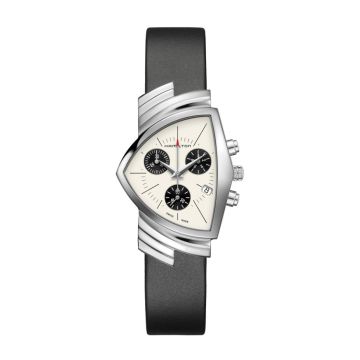 Hamilton Ventura Chrono Quartz 32.3 Stainless Steel / Panda