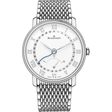 Blancpain Villeret Ultraplate Quantième Seconde Rétrograde Stainless Steel / White / Bracelet