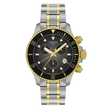 Tissot Seastar 1000 Quartz Chronograph Stainless Steel - Yellow Gold / Grey / Bracelet