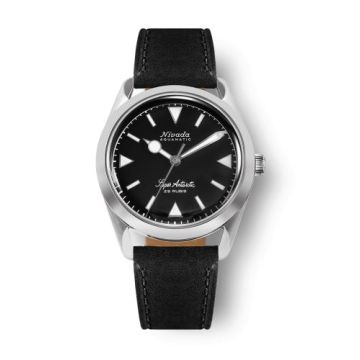 Nivada Grenchen Super Antarctic Black - White Luminova / Stainless Steel / Black