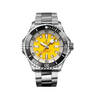 Breitling SuperOcean Automatic 46 Stainless Steel / Yellow / UK / Bracelet