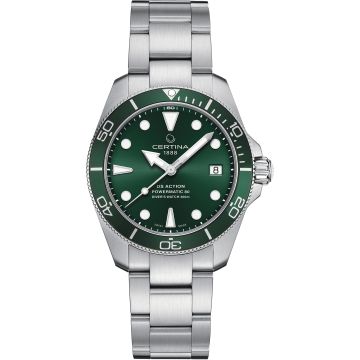 Certina DS Action Diver 38 Powermatic 80 Stainless Steel / Green