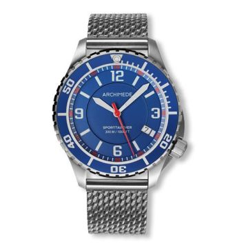 Archimede SportTaucher Stainless Steel / Blue / Mesh