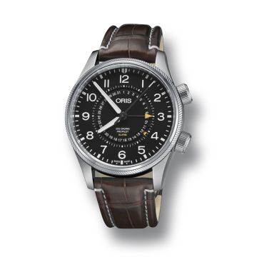 Oris Big Crown ProPilot Alarm Stainless Steel / Black / Alligator
