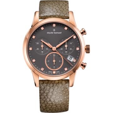 Claude Bernard Jolie Classique Chronograph Rose / Grey