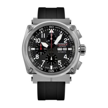 Formex Pilot Automatic Chronograph Black / Rubber
