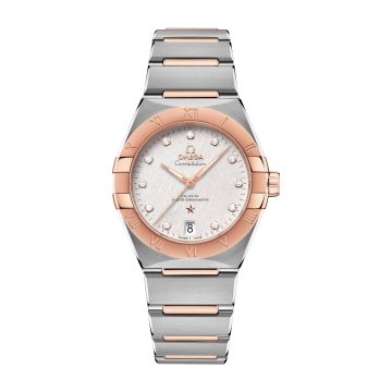 Omega Constellation Master Chronometer 36 Stainless Steel / Sedna / Silver - Diamond / Bracelet