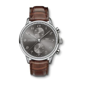 IWC Schaffhausen Portuguese Chrono-Automatic White Gold / 108 Diamond