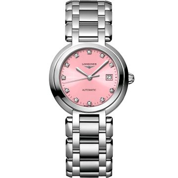 Longines PrimaLuna Automatic 30 Stainless Steel / Pink / Bracelet