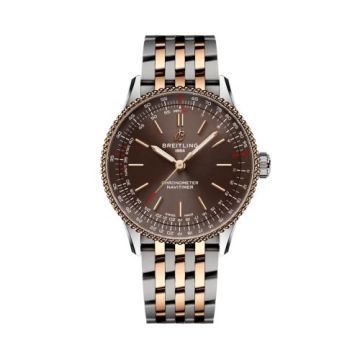 Breitling Navitimer Automatic 36 Stainless Steel - Red Gold / Brown / Bracelet