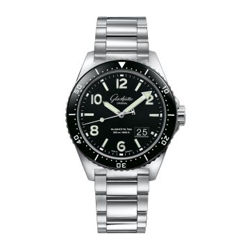 Glashütte Original SeaQ Panorama Date Stainless Steel / Black / Bracelet