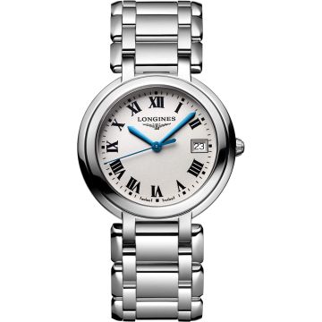 Longines PrimaLuna Quartz 34 Stainless Steel / Silver - Roman / Bracelet