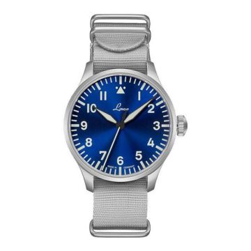 Laco Pilot Watch Original Augsburg Blaue Stunde Stainless Steel / Blue