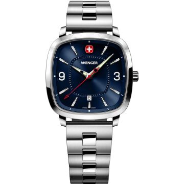 Wenger Vintage Sport Ø 37mm Silver / Blue