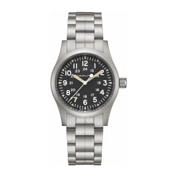 Hamilton Khaki Field Mechanical 38 Black / Bracelet