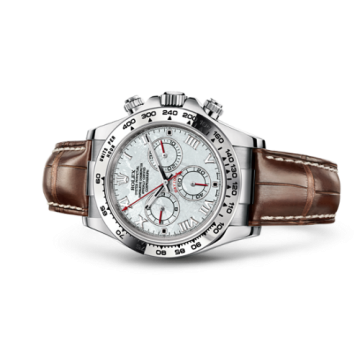 Rolex Daytona White Gold Strap Meteorite Roman
