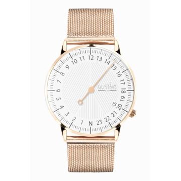 Gustave & Cie 24H André Or Rose & Blanc Milanais Or Rose 36mm
