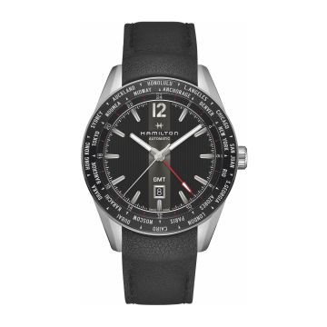 Hamilton Broadway GMT Limited Edition 46 Stainless Steel / Black