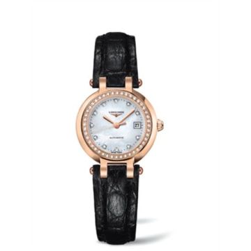 Longines PrimaLuna Automatic 26.5 Pink Gold Leather MOP