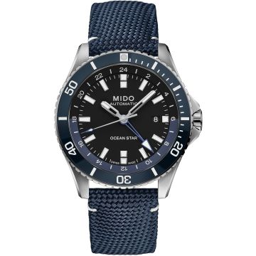 Mido Ocean Star GMT Stainless Steel / Black / Canvas