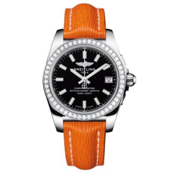 Breitling Galactic 36 Stainless Steel / Diamond / Trophy Black / Sahara