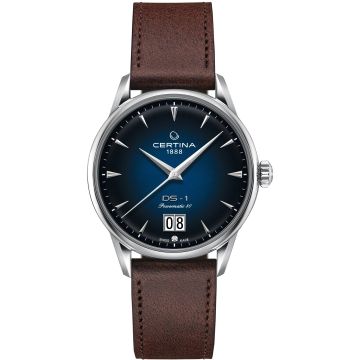 Certina DS-1 Big Date Powermatic 80 Stainless Steel / Blue