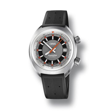 Oris Chronoris Date / Grey / Rubber