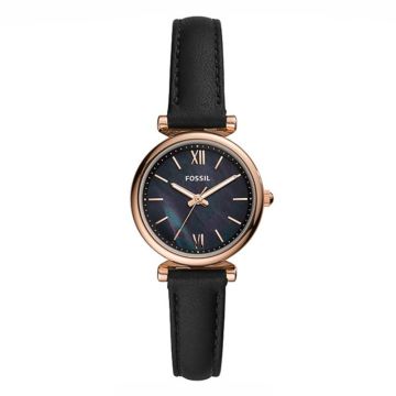 Fossil Carlie Mini Cuir Noir