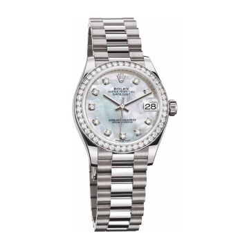 Rolex Datejust 31 White Gold / Diamond / MOP / President