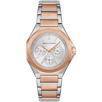 Armani Exchange Andrea Day Date 36mm Two-Tone Rose