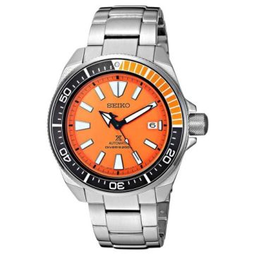 Seiko Prospex Diver Samurai Stainless Steel / Orange / Bracelet