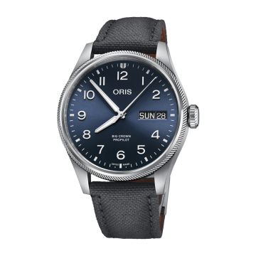 Oris Big Crown ProPilot Big Day Date Stainless Steel / Blue / Fabric