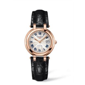Longines PrimaLuna Automatic 30 Pink Gold Leather