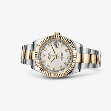 Rolex Datejust II Rolesor Ivory Diamonds