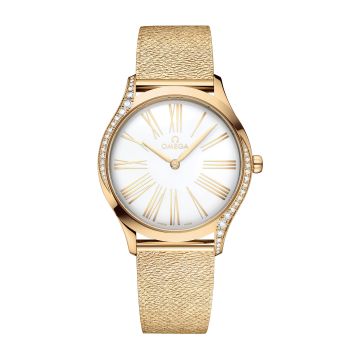 Omega De Ville Trésor 36 Moonshine Gold / White / Mesh