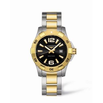 Longines Hydroconquest 39 Quartz Two Tone Black